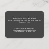 Carte De Visite Pack Canine | Formation des chiens (Dos)