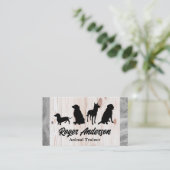 Carte De Visite Pack Canine | Formation des chiens | Bois | Marbre (Debout devant)