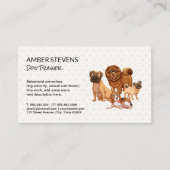 Carte De Visite Pack chien | Motif de points Polka (Devant)