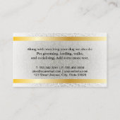 Carte De Visite Pack chien | Services animaux | Modèle de Damas d' (Dos)