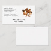Carte De Visite Pack de chiens (Devant / Derrière)