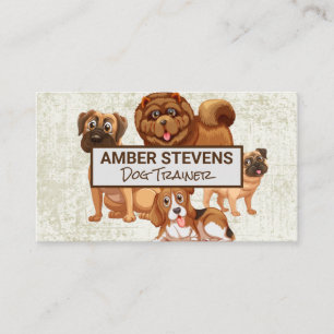 Carte De Visite Pack de chiens   Animal