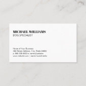 Carte De Visite Pack de chiens | Chien Paw (Dos)