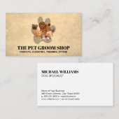 Carte De Visite Pack de chiens | Chien Paw (Devant / Derrière)