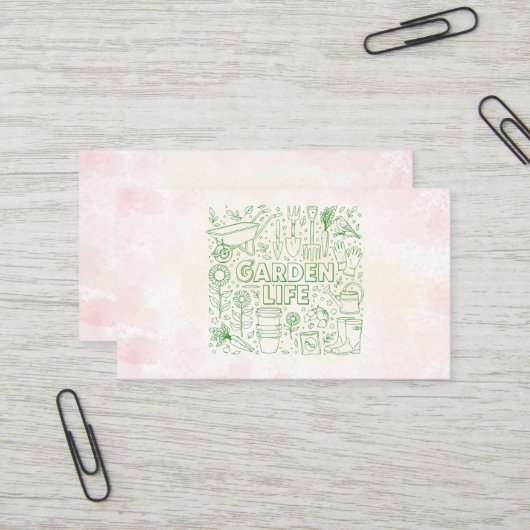 Carte De Visite Pack Jardin (Devant/Arrière en situation)