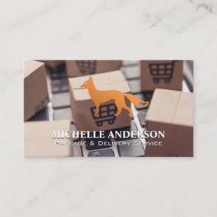 Carte De Visite Packages Fox Icon sur ordinateur portable
