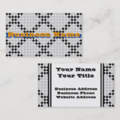 Carte De Visite Pad d'échecs par Kenneth Yoncich (Devant / Derrière)