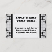 Carte De Visite Pad d'échecs par Kenneth Yoncich (Dos)