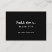 Carte De Visite Paddy les copies du rat ACEO (Dos)