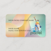 Carte De Visite Padel Business Card - Vibrant Padel Style-1 (Devant)