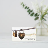 Carte De Visite Padlocks accroché à la corde, serrurier (Debout devant)