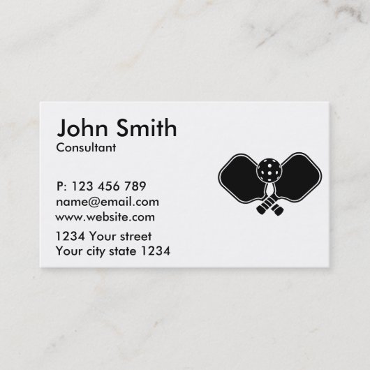 Carte De Visite Pagaie de basket (Devant)