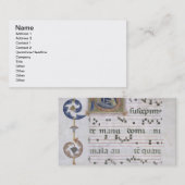 Carte De Visite Page de Mme 564 f.13v avec le département initial (Devant / Derrière)