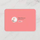 Carte De Visite Page de profil du formateur de condition physique  (Dos)