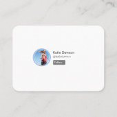 Carte De Visite Page de profil du formateur de condition physique  (Dos)