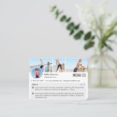 Carte De Visite Page de profil du formateur de condition physique  (Debout devant)