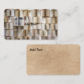 Carte De Visite Pages de livres vintages ouverts (Devant / Derrière)