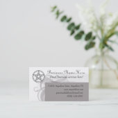 Carte de visite païen de pentagramme (Debout devant)