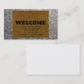 Carte De Visite Paillasson (Devant / Derrière)