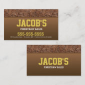 Carte de visite Paille de pin (Devant / Derrière)