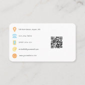 Carte de visite pailletée éclectique (Dos)