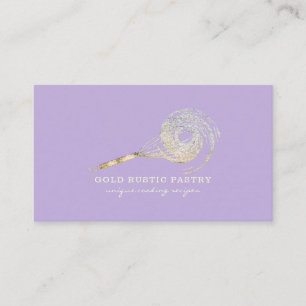 Carte De Visite Paillette Fouet Paillettes Or Boulangerie Glitz vi
