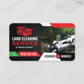 Carte De Visite Paillis forestier, défrichage, piégeage dans la br (Devant)