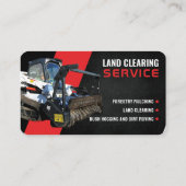 Carte De Visite Paillis forestier, défrichage, piégeage dans la br (Dos)