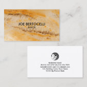 Carte De Visite Pain à boulanger personnalisable (Devant / Derrière)