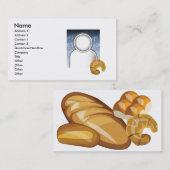 Carte De Visite Pain - affaires (Devant / Derrière)