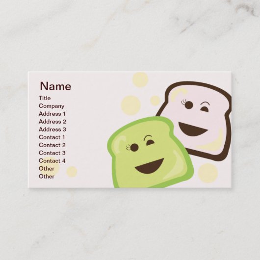 Carte De Visite Pain - Affaires (Devant)