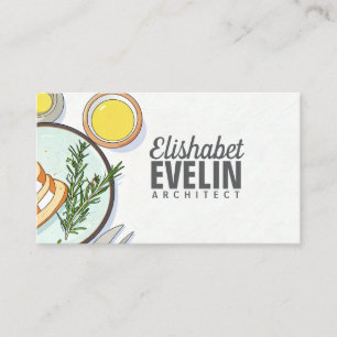 Carte De Visite Pain Artisanal de Style Dessin Animé 5r