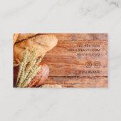 Carte De Visite Pain d'aquarelle mignon et moderne / Boulangerie (Dos)