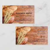 Carte De Visite Pain d'aquarelle mignon et moderne / Boulangerie (Devant / Derrière)