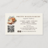 Carte De Visite Pain d'aquarelle moderne de boulangerie (Dos)