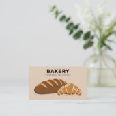 Carte De Visite Pain et Croissant - Boulangerie (Debout devant)