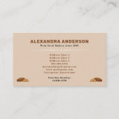 Carte De Visite Pain et Croissant - Boulangerie (Dos)