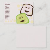 Carte De Visite Pain - potelé (Devant / Derrière)