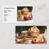 Carte De Visite Pains au marché fermier (Devant / Derrière)