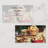 Carte De Visite Pains au marché fermier (Devant / Derrière)