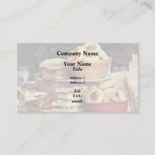 Carte De Visite Pains au marché fermier