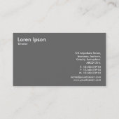 Carte De Visite Paint Blots - Chartreuse sur Dk Green (Dos)