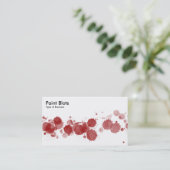Carte De Visite Paint Blots - Ruby (Debout devant)