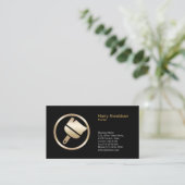 Carte De Visite Paint Brush Icon Painter Business Card (Debout devant)