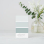 Carte De Visite Paint Chip | Concepteur de couleurs modifiables (Debout devant)