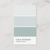 Carte De Visite Paint Chip | Concepteur de couleurs modifiables (Devant)