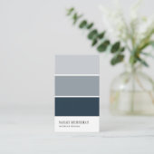 Carte De Visite Paint Chip | Concepteur de couleurs modifiables (Debout devant)