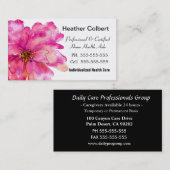 Carte De Visite Paint Me Pink Joyeux Professionnel (Devant / Derrière)