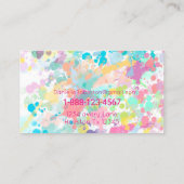 Carte De Visite Paint Splatter (Dos)