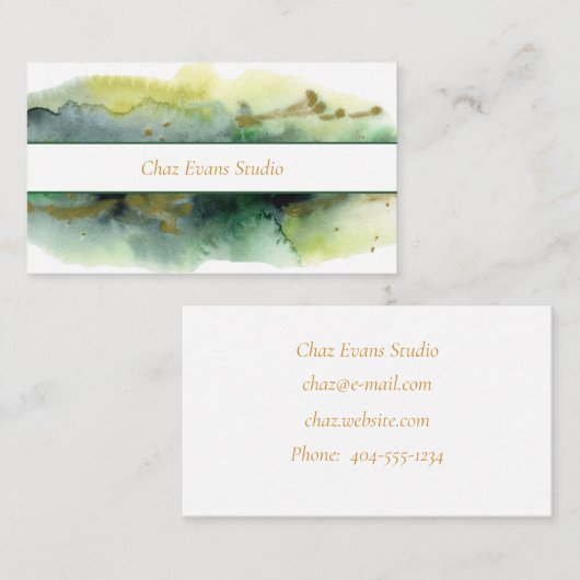 Carte de visite Paint Splatter (Devant / Derrière)